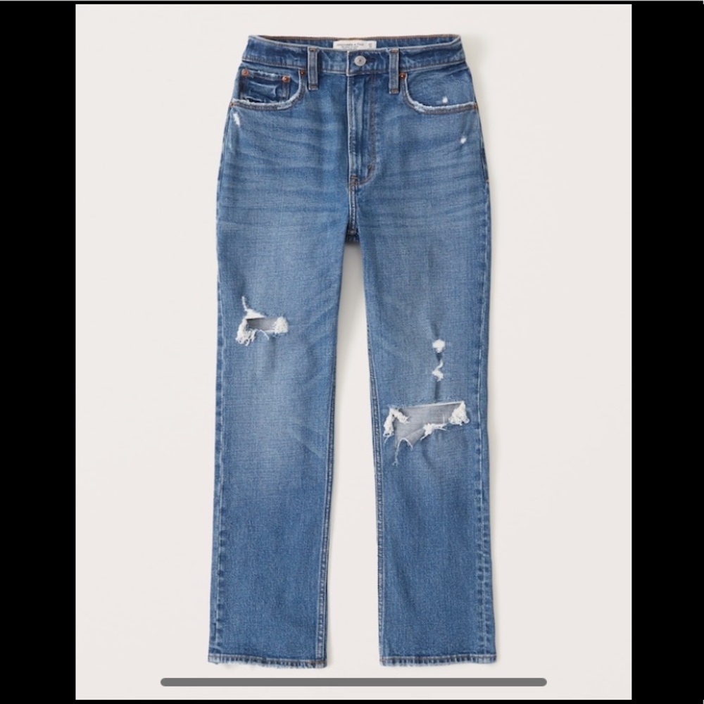 Abercrombie Ultra High Rise Straight Jeans